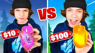 $10 Mouse vs $100 Mouse Challenge! - Fortnite