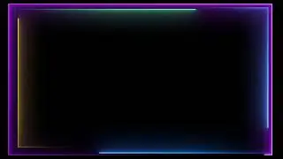 Frame animated free, Neon Light Frame no copyright, animated border, glowing frame, frame video 43