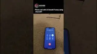 Donald Trump Artificial Intelligence phone call #ai #technology #donaldtrump