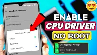 Enable CPU Driver For Gaming | Stable Fps & Performance | How To Overclock Android in 2024 | CPU