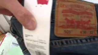 Levis 501 и 505, распаковка посылки из США.