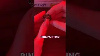 ASMR RING PAINTING #asmr #shorts