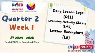 DepEd FREE FILES |  Quarter 2 Week1 DLL LE LAS