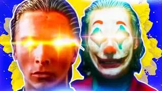 Patrick Bateman and Joker Lightning Eyes meme.  no explanation