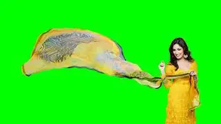 green screen girl