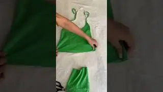 Transformación de ropa en 1 minuto #tipsdemoda #upcycling #costura #coserfacil #diy #thrifting