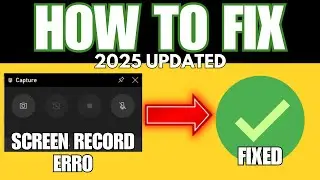 QUICK FIX FOR XBOX GAME BAR SCREEN RECORDER BLACK SCREEN 2025