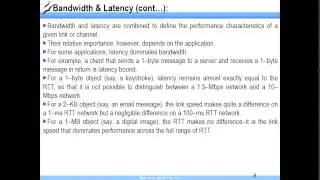Bandwidth and latency
