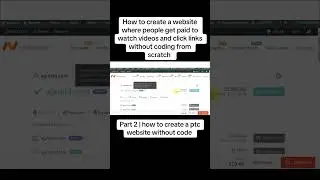 How to create a website where people get paid to perform task #website