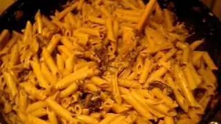 Cream Mushroom Pasta-10
