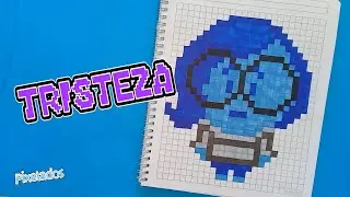 COMO DIBUJAR A TRISTEZA DE INTENSAMENTE EN PIXEL ART - PIXELADOS