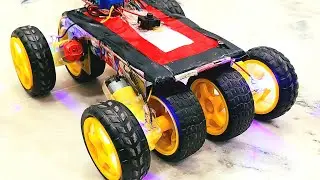 Howtomake WIFI Controlled Car Using ESP8266 || 4*4 REAL TEST || #diy #500subs #esp8266 #howto