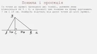 Похила і проєкція