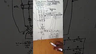 Three phase forward/ Reverse, star/Delta motor. Control circuit. Lesson 0036.