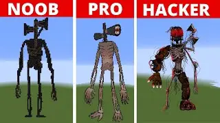 Pixel Art NOOB vs PRO vs HACKER Siren Head in Minecraft
