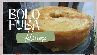 Bolo delicioso de Fubá - Fofinho