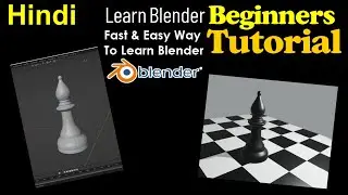 Blender Tutorial In Hindi - Chess  Long Knight 3D modeling in blender Learn Blender 