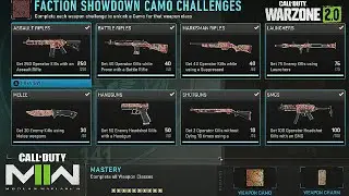 The Fastest Way To Complete All Faction Showdown Camo Challenges To Unlock New Mastery Rewards