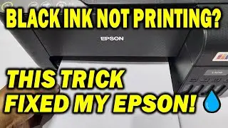 How to Fix Epson L3210, L3250, ET-2400 Black Ink Not Printing