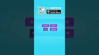 [UI Animation Tool] UI animation in Unity example #1 | Buttons