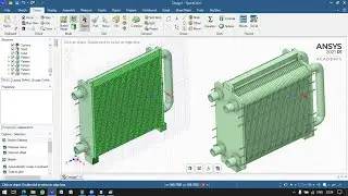 Ansys Space Claim Plate Heat Exchanger