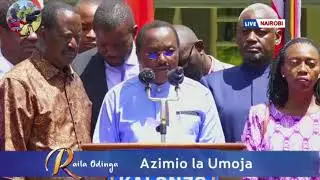 RAILA AND AZIMIO BRIGADE ADDRESSING THE NATION FROM NAIROBI
