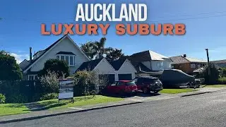 AUCKLAND Walking tour, Milford LUXURY Suburb walking through, NEW ZEALAND