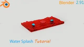 Using effectors to create a splash | Blender 2.91