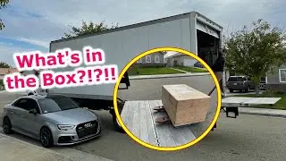 Game Time!!!  Large Wooden crate arrived for the RS3........