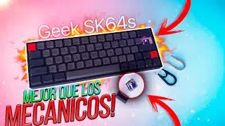 SUS SWITCHES SON LOS MEJORES😱 | Teclado 60%: Geek SK64s