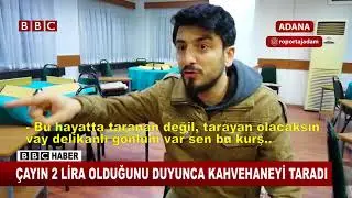 Röportaj Adam  Çaya 2 TL Zam Yüzünden Taranan Kıraathane