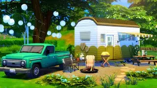 RETRO RV TRAILER // Sims 4 Speed Build [CC]