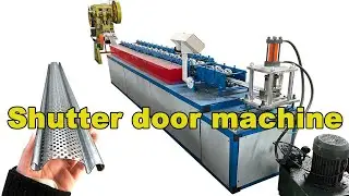 Rolling shutter roll forming machine | rolling shutter machine price | shutter door slat machine