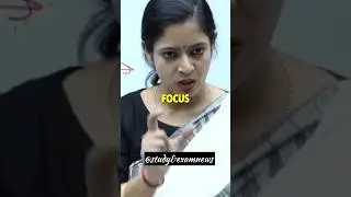 THE POWER OF FOCUS 🔥🔥ll Motivation by tanu ma'am ll #study #motivation #exam #viral #explore #upsc