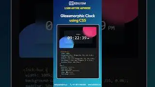 Glassmorphic Clock using CSS!