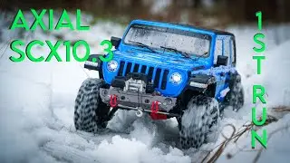 Snow offroad - Axial SCX10.3 Jeep Wrangler JLU