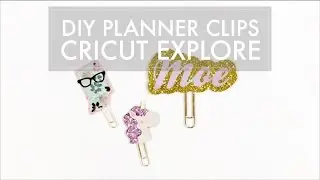 Cricut Explore + Inkscape // Planner Paper Clip Tutorial, planner DIY, paper clip DIY
