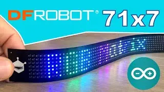A Step-by-Step Guide to Displaying and Animating Text on the DFRobot 71x7 RGB Matrix with Arduino