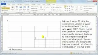 Microsoft Word 2010 formatting Tables - Table properties - Tutorial 20