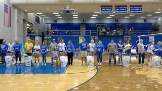 2024 Lady Trojans Big Blue Slam Volleyball Senior Night Festivities 🏐 9-19-2023 💙💛