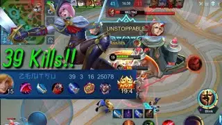 Fanny 39 kills in one match!! | i Mikasa