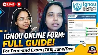 IGNOU Exam Form Fill Up June/Dec 2026: Full Detailed Guide | Step-by-Step Online Process.