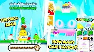 I SPENT 24 Hours HATCHING The New *TITANIC EGG* in PET SIMULATOR X🎅 - SHINY!! Titanic Jolly Cat??👀