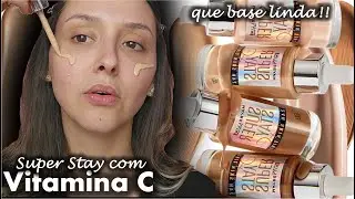 BASE MAYBELLINE SUPER STAY SKIN TINT COM VITAMINA C 24HORAS - RESENHA COMPLETA