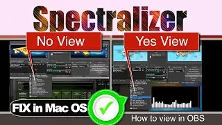 Spectralizer not showing in obs l Mac User l FIXED