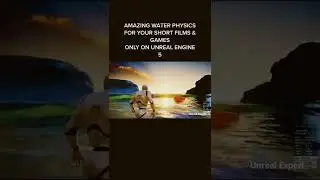 Realistic Water Physics in Unreal Engine #unrealengine5 #unrealexpert #shorts #aimation #4kvideo
