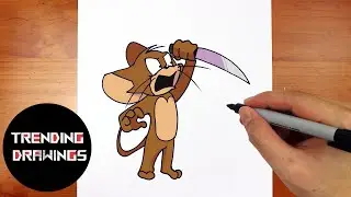 How To Draw FNF MOD Character - VS Jerry Easy Step by Step