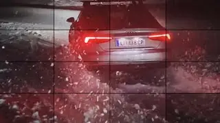 Quattro Night.... Drift with RS6 and A5 fast on snow (quer, drift )