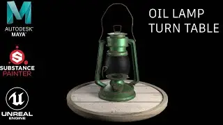 Turn Table of my 3d Modelled Oil Lamp / Lantern