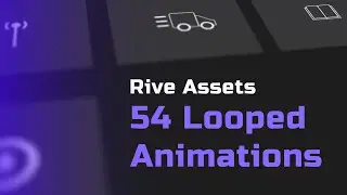 54 Animated Icons for Rive